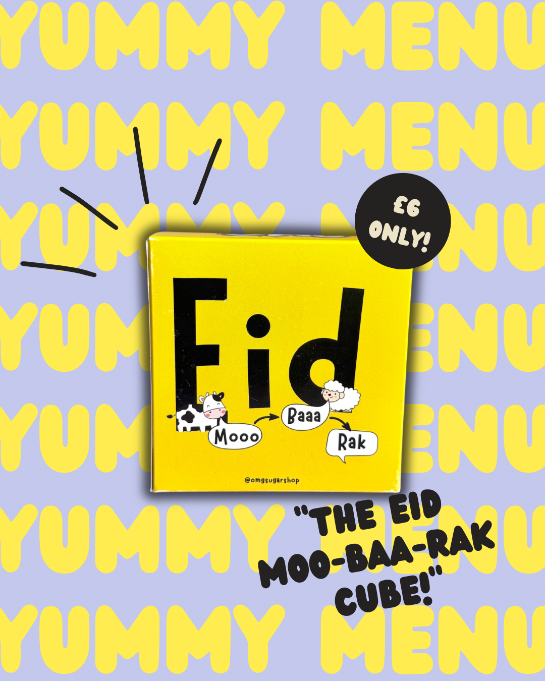 Eid MOO-BAA-RAK cube!